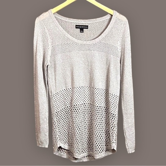 Rock & Republic women’s gray tunic sweater size Large - Picture 2 of 4